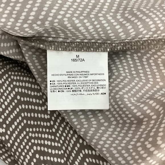 Old Navy Khaki Combo Chevron Dot Maxi Skirt Elastic Waist Size M - Picture 7 of 7